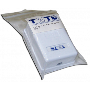 Настенная розетка, 1 порт RJ-45 категории 6, STP, белая